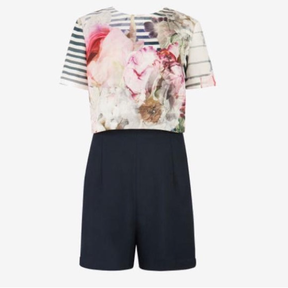 TED BAKER | Intia Peony Playsuit - Picture 4 of 12